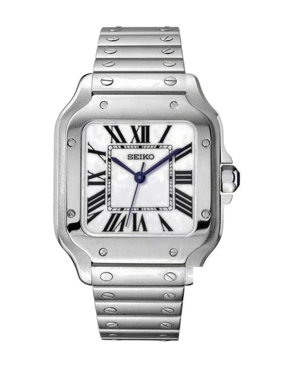 Santos Blanco Seiko mod, de frente