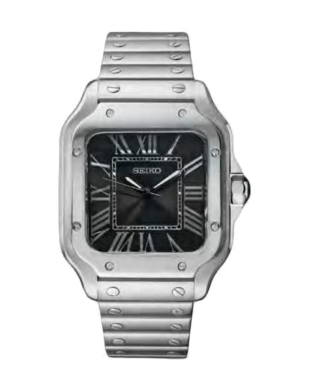 Santos Grafito Seiko mod, de frente