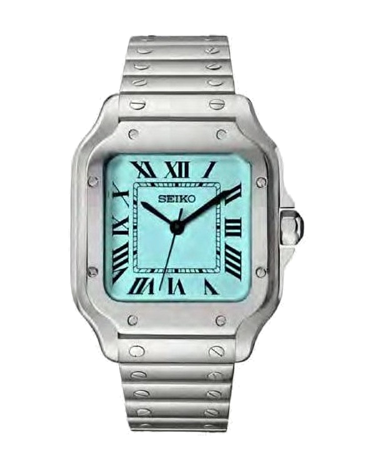 Santos Turquesa Seiko mod, de frente