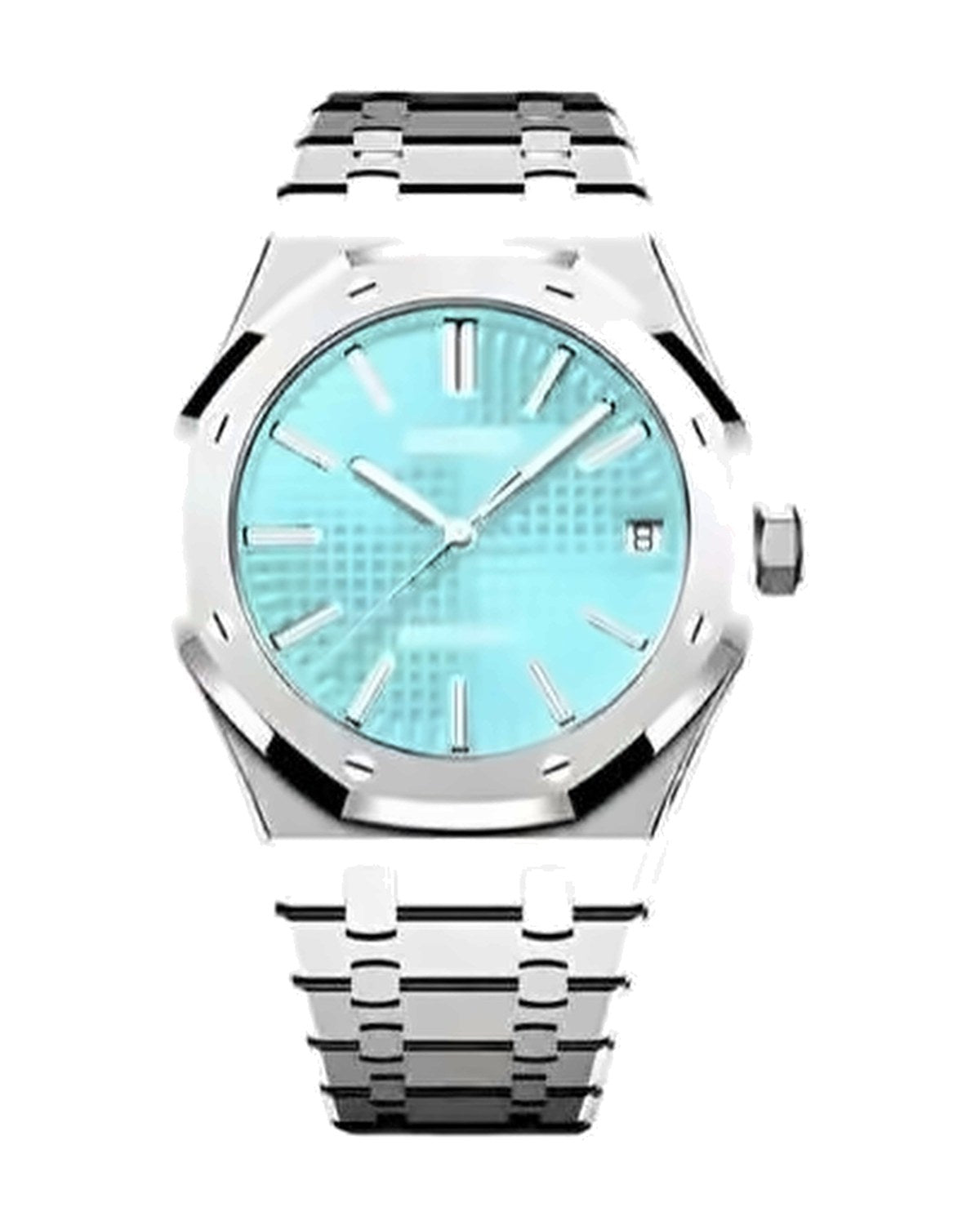 Octava Azul cielo: Seiko mod de 41 mm, de frente