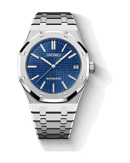 Octava Azul: Seiko mod de 41 mm, de frente