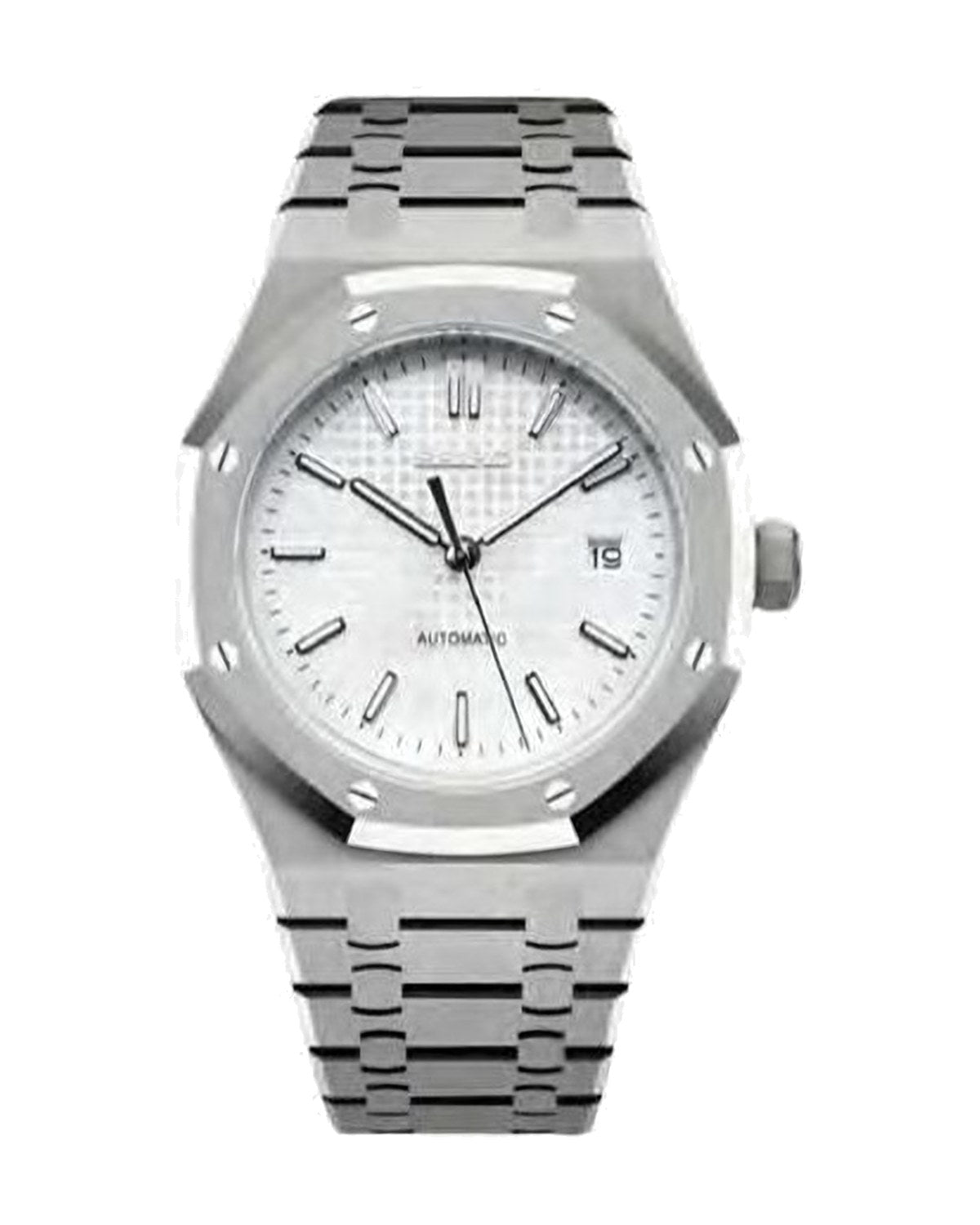 Octava Blanco: Seiko mod de 41 mm, de frente