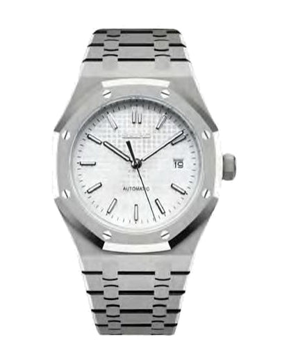 Octava Blanco: Seiko mod de 41 mm, de frente