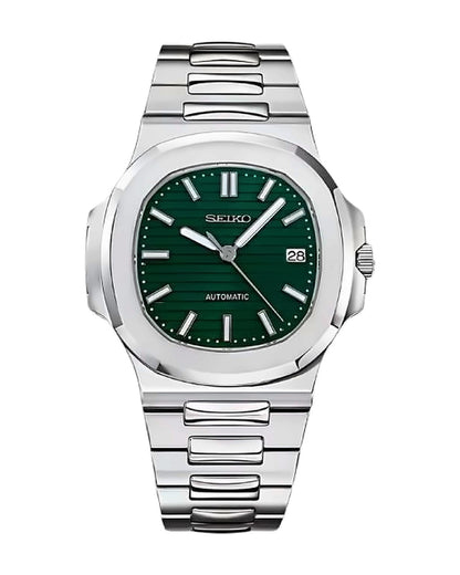 Portillo Esmeralda: Seiko mod de 41 mm, de frente