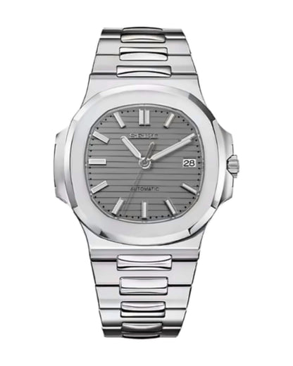 Portillo Gris: Seiko mod de 41 mm, de frente