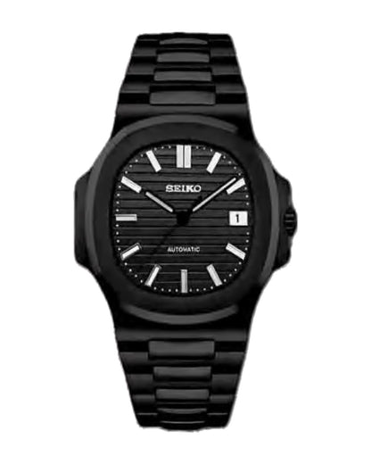 Portillo Medianoche: Seiko mod de 41 mm, de frente